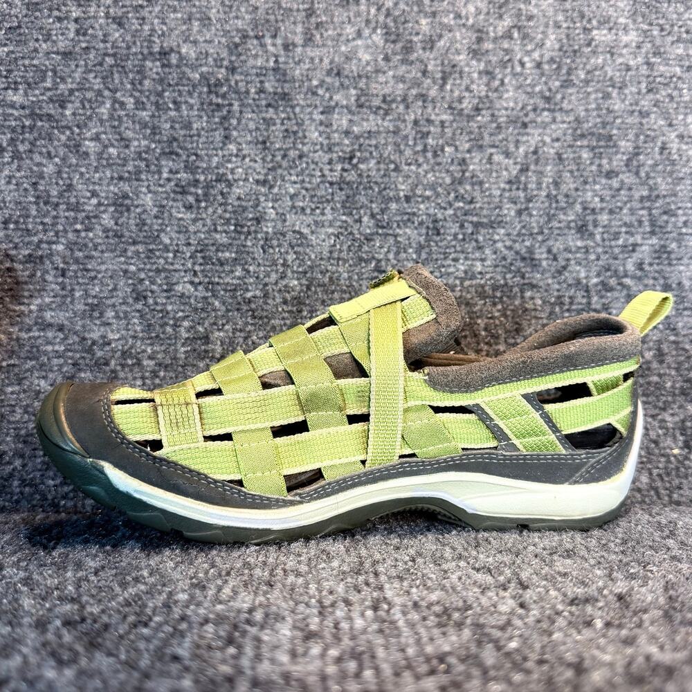 Chaco Green Brown Webbing Strappy Athletic Hiking Sandals Water Shoes Women 9